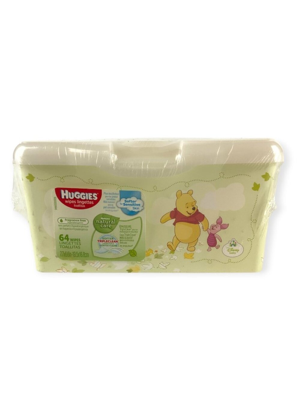 Huggies Natural Care Baby Wipes 64 Ct Disney Winnie The Pooh Sensitive Skin
